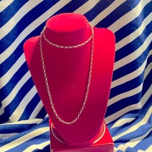 Like new Origami Owl Interlocking hearts necklace silver tone